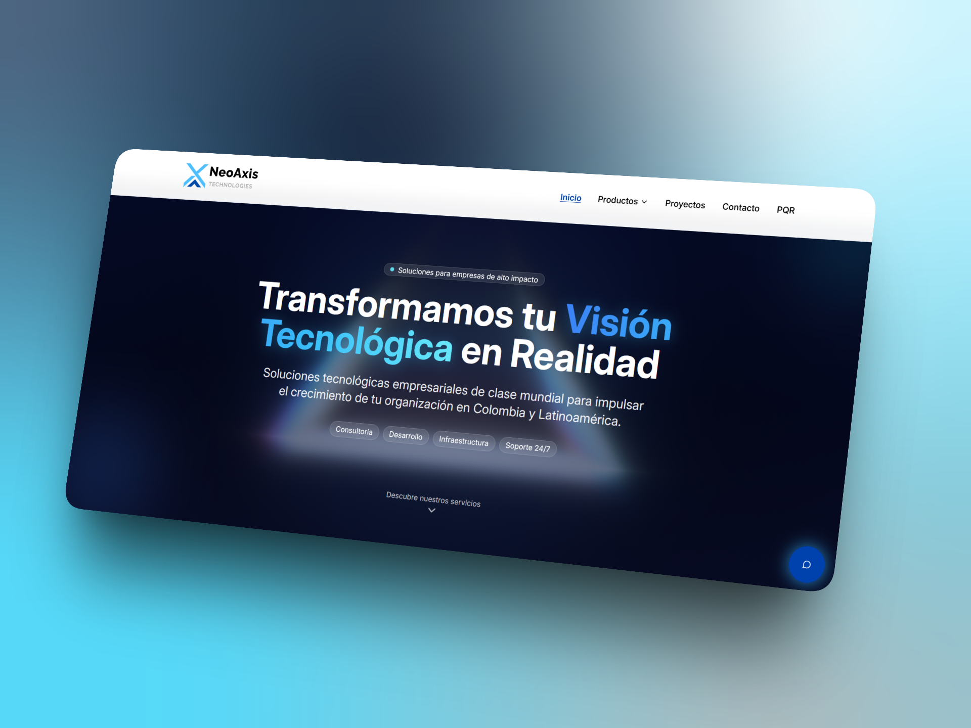 Captura de pantalla de NeoAxis Technologies